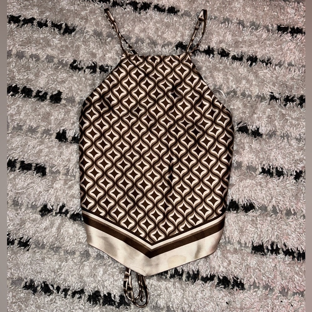 Garage Open back halter top